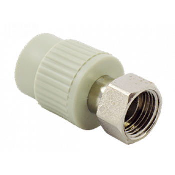 Муфта с накидной гайкой прямая FADO PPR 20*1/2" Муфта с накидной гайкой прямая FADO PPR 20*1/2"
