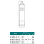 Насос шнековый скважинный NPO 4SQGD 1,8-100-0,75 + кабель 10 м